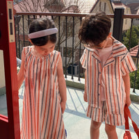 Load image into Gallery viewer, Baby Kid Unisex Striped Dresses Wholesale 230315707
