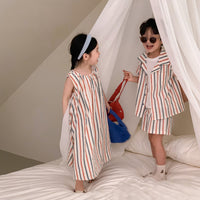 Load image into Gallery viewer, Baby Kid Unisex Striped Dresses Wholesale 230315707
