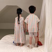 Load image into Gallery viewer, Baby Kid Unisex Striped Dresses Wholesale 230315707
