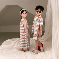 Load image into Gallery viewer, Baby Kid Unisex Striped Dresses Wholesale 230315707
