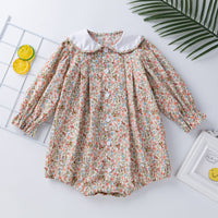 Load image into Gallery viewer, Baby Girls Flower Print Rompers Wholesale 23031571
