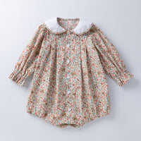 Load image into Gallery viewer, Baby Girls Flower Print Rompers Wholesale 23031571
