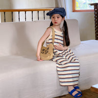 Load image into Gallery viewer, Baby Kid Girls Striped Dresses Wholesale 230315710
