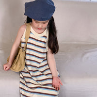 Load image into Gallery viewer, Baby Kid Girls Striped Dresses Wholesale 230315710
