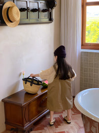 Load image into Gallery viewer, 2 Pieces Set Baby Kid Girls Solid Color Tops And Dresses Wholesale 230315739
