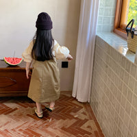 Load image into Gallery viewer, 2 Pieces Set Baby Kid Girls Solid Color Tops And Dresses Wholesale 230315739
