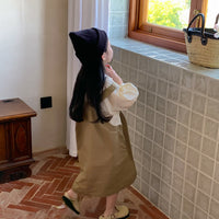 Load image into Gallery viewer, 2 Pieces Set Baby Kid Girls Solid Color Tops And Dresses Wholesale 230315739
