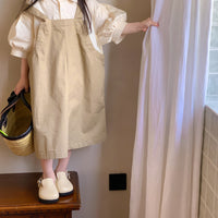 Load image into Gallery viewer, 2 Pieces Set Baby Kid Girls Solid Color Tops And Dresses Wholesale 230315739
