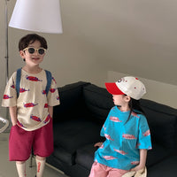 Load image into Gallery viewer, Baby Kid Unisex Letters Print T-Shirts Wholesale 230315742
