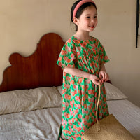 Load image into Gallery viewer, Baby Kid Girls Flower Print Dresses Wholesale 230315746
