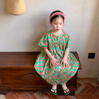 Load image into Gallery viewer, Baby Kid Girls Flower Print Dresses Wholesale 230315746
