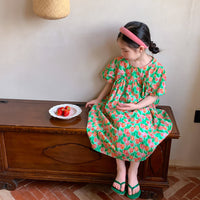 Load image into Gallery viewer, Baby Kid Girls Flower Print Dresses Wholesale 230315746
