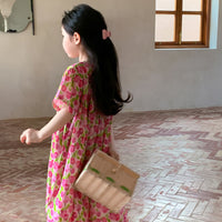 Load image into Gallery viewer, Baby Kid Girls Flower Print Dresses Wholesale 230315746
