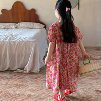 Load image into Gallery viewer, Baby Kid Girls Flower Print Dresses Wholesale 230315746
