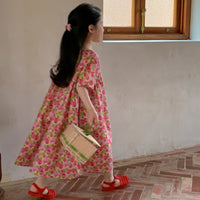 Load image into Gallery viewer, Baby Kid Girls Flower Print Dresses Wholesale 230315746
