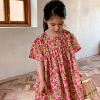 Load image into Gallery viewer, Baby Kid Girls Flower Print Dresses Wholesale 230315746

