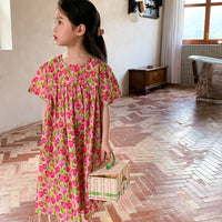 Load image into Gallery viewer, Baby Kid Girls Flower Print Dresses Wholesale 230315746
