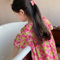 Load image into Gallery viewer, Baby Kid Girls Flower Print Dresses Wholesale 230315746
