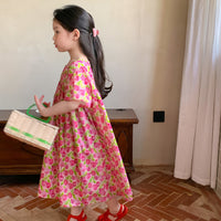 Load image into Gallery viewer, Baby Kid Girls Flower Print Dresses Wholesale 230315746
