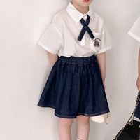 Load image into Gallery viewer, 2 Pieces Set Baby Kid Boys Bow Shirts And Solid Color Shorts Wholesale 230315791
