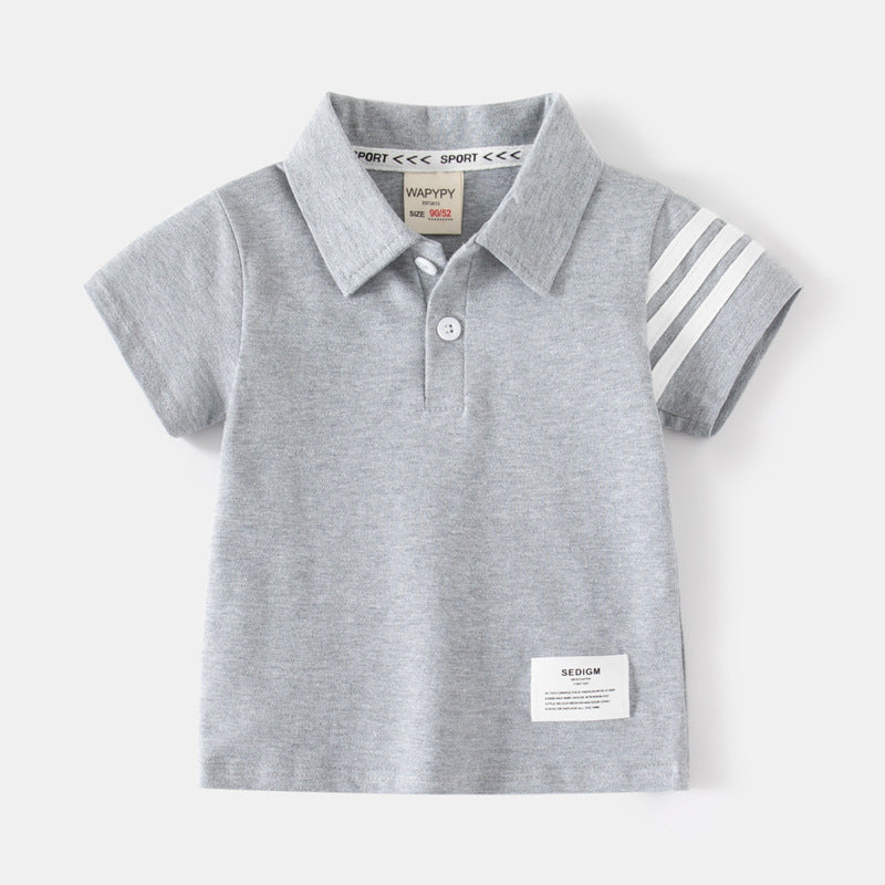Baby Kid Boys Striped Polo Shirts Wholesale 230317252