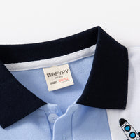 Load image into Gallery viewer, Baby Kid Boys Color-blocking Cartoon Embroidered Polo Shirts Wholesale 230317255
