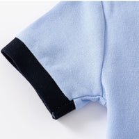 Load image into Gallery viewer, Baby Kid Boys Color-blocking Cartoon Embroidered Polo Shirts Wholesale 230317255
