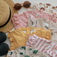 Load image into Gallery viewer, Baby Kid Girls Cartoon Print Beach Rompers Wholesale 230317261
