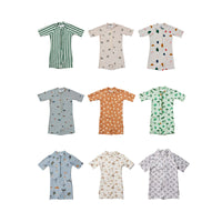 Load image into Gallery viewer, Baby Kid Unisex Striped Cartoon Print Beach Rompers Swimwears Wholesale 230317262
