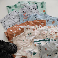 Load image into Gallery viewer, Baby Kid Unisex Striped Cartoon Print Beach Rompers Swimwears Wholesale 230317262
