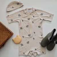 Load image into Gallery viewer, Baby Kid Unisex Striped Cartoon Print Beach Rompers Swimwears Wholesale 230317262

