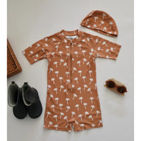 Load image into Gallery viewer, Baby Kid Unisex Striped Cartoon Print Beach Rompers Swimwears Wholesale 230317262
