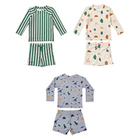 Load image into Gallery viewer, 2 Pieces Set Baby Kid Unisex Beach Dinosaur Cartoon Print Tops And Shorts Wholesale 230317269
