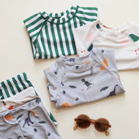 Load image into Gallery viewer, 2 Pieces Set Baby Kid Unisex Beach Dinosaur Cartoon Print Tops And Shorts Wholesale 230317269
