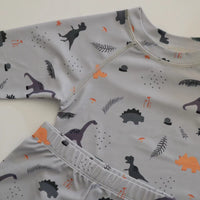 Load image into Gallery viewer, 2 Pieces Set Baby Kid Unisex Beach Dinosaur Cartoon Print Tops And Shorts Wholesale 230317269
