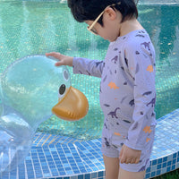 Load image into Gallery viewer, 2 Pieces Set Baby Kid Unisex Beach Dinosaur Cartoon Print Tops And Shorts Wholesale 230317269
