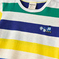 Load image into Gallery viewer, Baby Kid Boys Striped Car Cartoon Embroidered T-Shirts Wholesale 230317270
