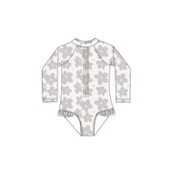 Load image into Gallery viewer, Baby Kid Girls Flower Print Beach Rompers Swimwears Wholesale 230317309

