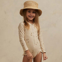 Load image into Gallery viewer, Baby Kid Girls Flower Print Beach Rompers Swimwears Wholesale 230317309
