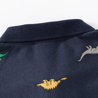 Load image into Gallery viewer, Baby Kid Boys Dinosaur Print Polo Shirts Wholesale 230317317
