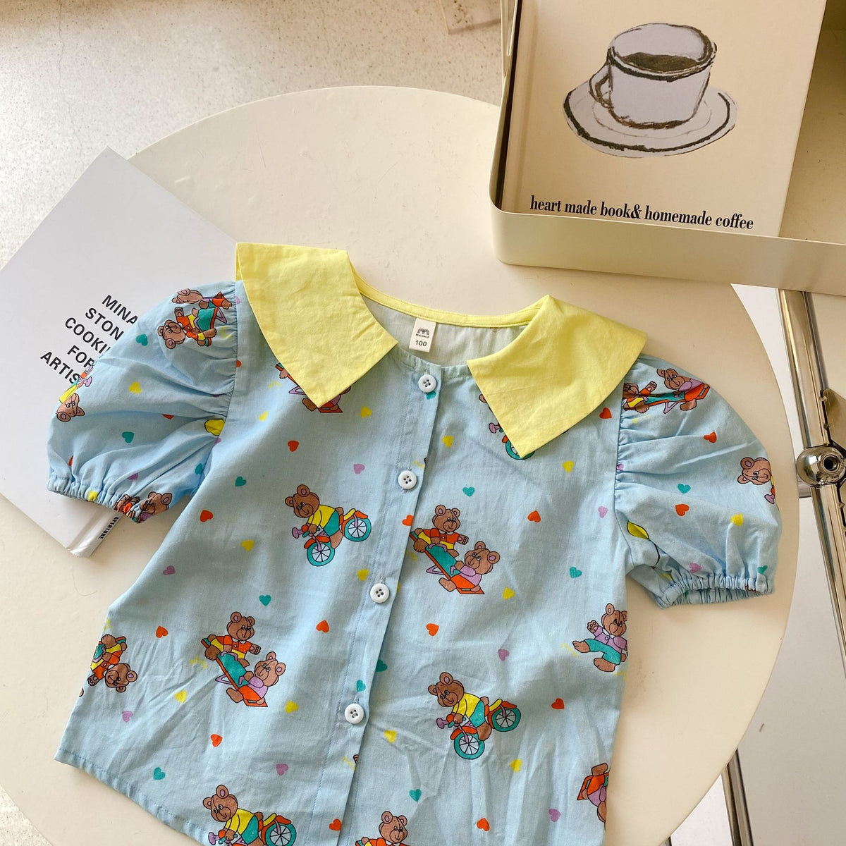 Baby Kid Girls Cartoon Print Shirts Wholesale 230317328