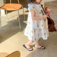 Load image into Gallery viewer, Baby Kid Girls Cartoon Print Dresses Wholesale 230317331
