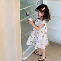 Load image into Gallery viewer, Baby Kid Girls Cartoon Print Dresses Wholesale 230317331
