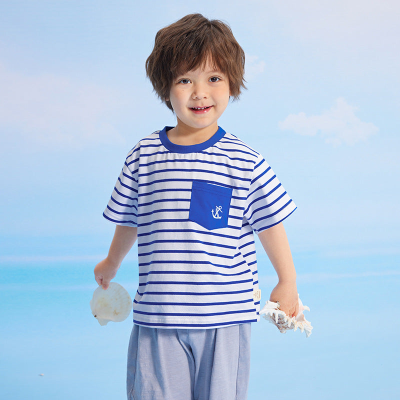 Baby Kid Boys Striped T-Shirts Wholesale 230317362