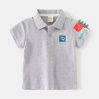 Load image into Gallery viewer, Baby Kid Boys Letters Dinosaur Print Polo Shirts Wholesale 230317379
