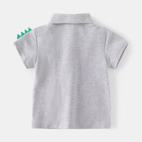 Load image into Gallery viewer, Baby Kid Boys Letters Dinosaur Print Polo Shirts Wholesale 230317379
