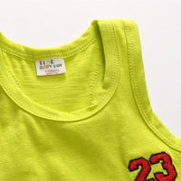 Load image into Gallery viewer, Baby Kid Boys Letters Embroidered Tank Tops Wholesale 230317476
