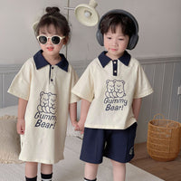 Load image into Gallery viewer, Baby Kid Girls Letters Cartoon Print Dresses Wholesale 230317478
