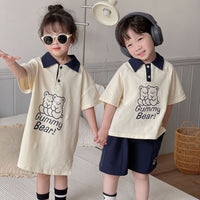 Load image into Gallery viewer, Baby Kid Girls Letters Cartoon Print Dresses Wholesale 230317478
