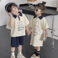 Load image into Gallery viewer, Baby Kid Girls Letters Cartoon Print Dresses Wholesale 230317478
